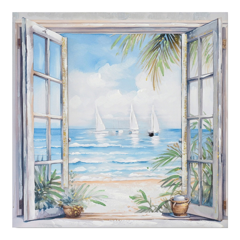 product_pako_296-000080 Πίνακας σε καμβά Deive Ι 3D Inart 80x3x80εκ - Image 1
