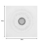 Πίνακας σε καμβά Circled 3D Inart 80x3x80εκ - Image 2