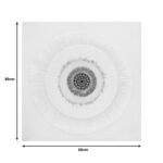 Πίνακας σε καμβά Circled I 3D Inart 80x3x80εκ - Image 2