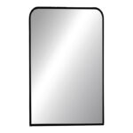 Καθρέπτης Classy μαύρο αλουμίνιο 50x2.5x80εκ