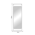 Καθρέπτης Piza λευκό μέταλλο 45x2x140εκ - Image 2