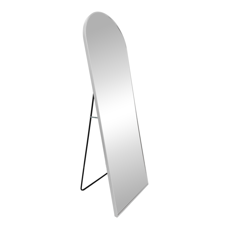 product_pako_298-000039 Καθρέπτης Lorens αλουμίνιο σε ασημί απόχρωση 46x40x150εκ - Image 1