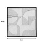 Πίνακας με πλαίσιο Jeire λευκό 62x2.5x62εκ - Image 2