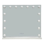 Καθρέπτης Led Hollywood μέταλλο λευκό 60x12x52.3εκ