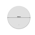 Καθρέπτης Led Lucox pp-αλουμίνιο Φ60x3εκ - Image 3