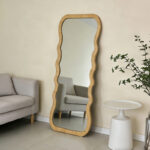 Καθρέπτης Zerbon mdf σε φυσική απόχρωση 60x1.5x155εκ - Image 2