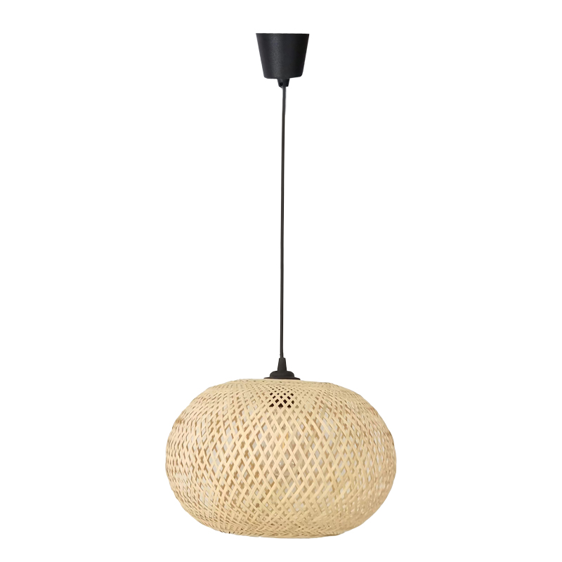 product_pako_299-000007 Φωτιστικό οροφής μονόφωτο Universe Inart Ε27 φυσικό μπαμπού Φ38x31εκ - Image 1