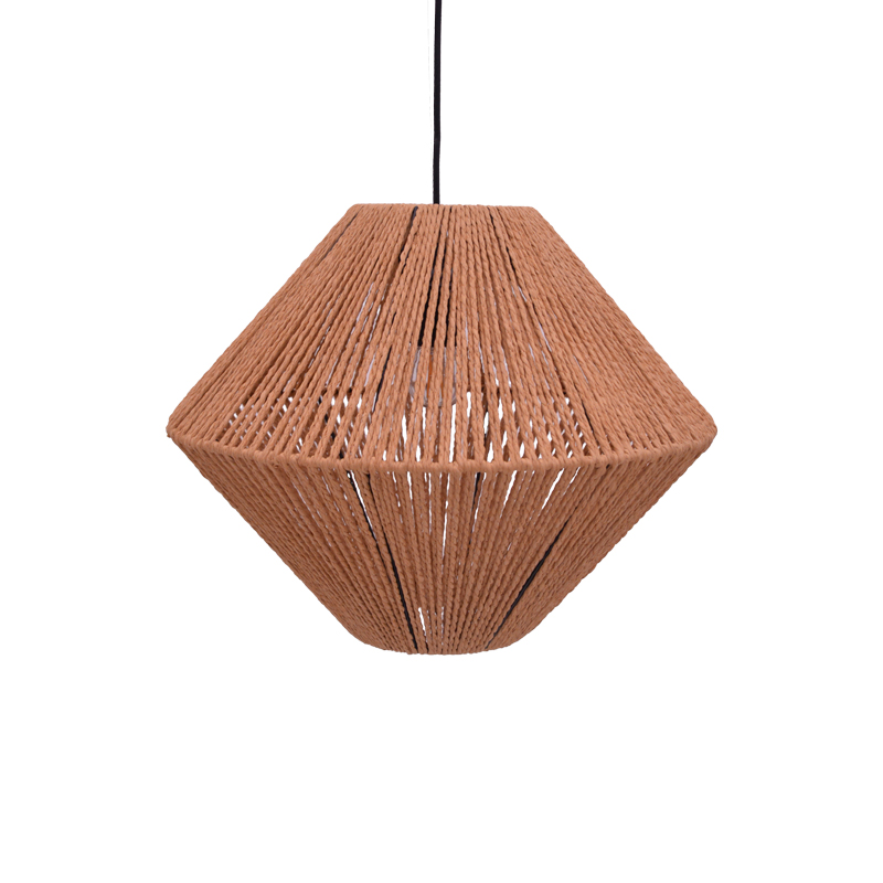 product_pako_299-000021 Φωτιστικό οροφής Palmo Inart Ε27 rope σε φυσική απόχρωση Φ40x32εκ - Image 1