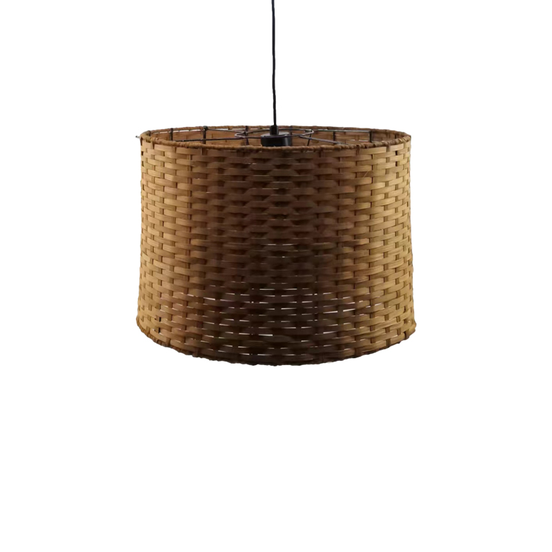 product_pako_299-000023 Φωτιστικό οροφής Siwel Inart Ε27 μπαμπού σε καφέ απόχρωση Φ40x27εκ - Image 1