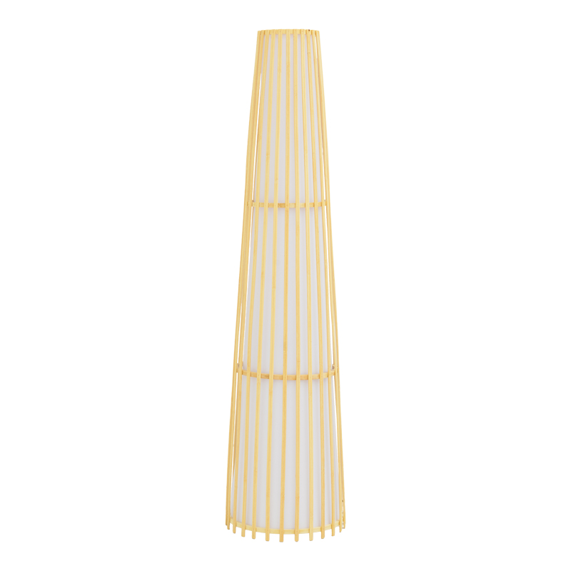 product_pako_299-000027 Φωτιστικό δαπέδου Nanto Inart Ε27 μπαμπού σε φυσική απόχρωση Φ29x120εκ - Image 1