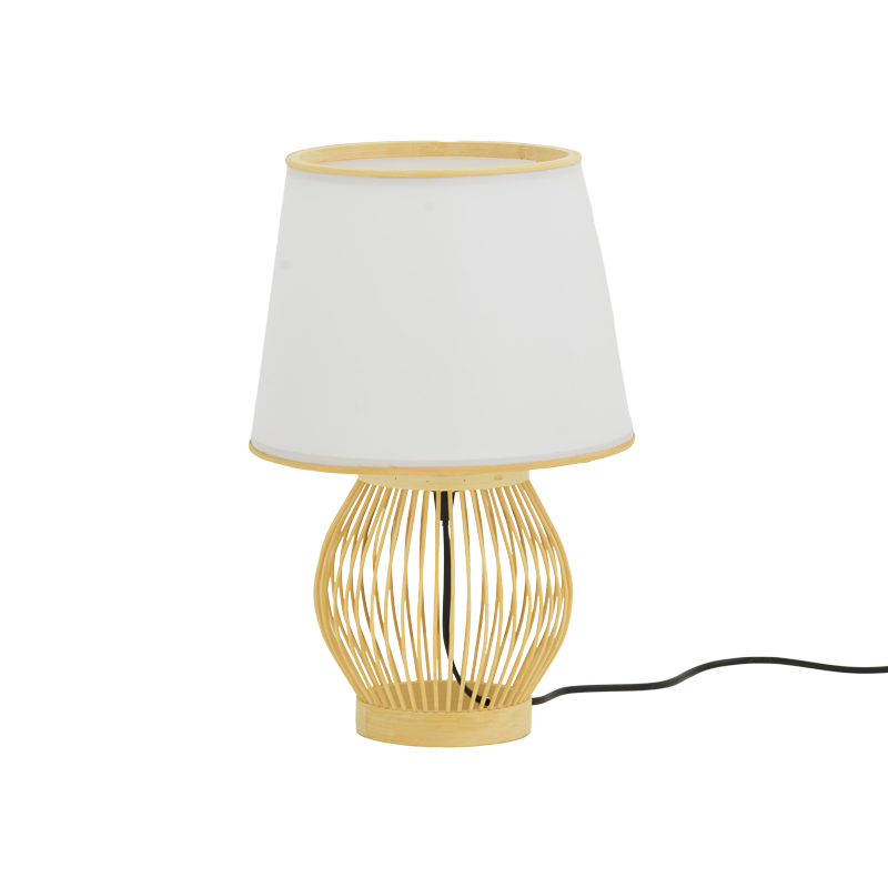 product_pako_299-000028 Επιτραπέζιο φωτιστικό Tabel Inart Ε27 μπαμπού σε φυσική απόχρωση Φ26x39εκ - Image 1
