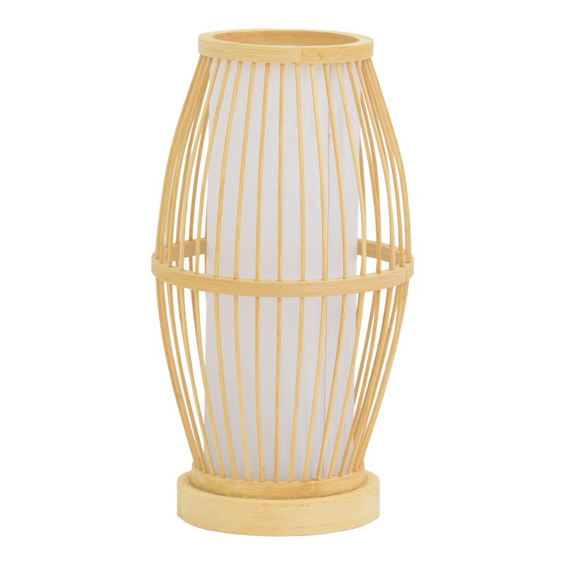 product_pako_299-000033 Επιτραπέζιο φωτιστικό Werek Inart Ε27 μπαμπού σε φυσική απόχρωση Φ18x33εκ - Image 1