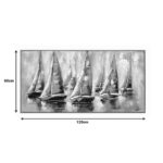 Πίνακας σε καμβά Yelkan Inart 120x3.5x60εκ - Image 2