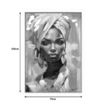 Πίνακας σε καμβά Gazel I Inart 70x3.5x100εκ - Image 2
