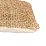 Μαξιλάρι Petron Inart φυσικό γιούτα 45x45x12.5εκ - Image 3