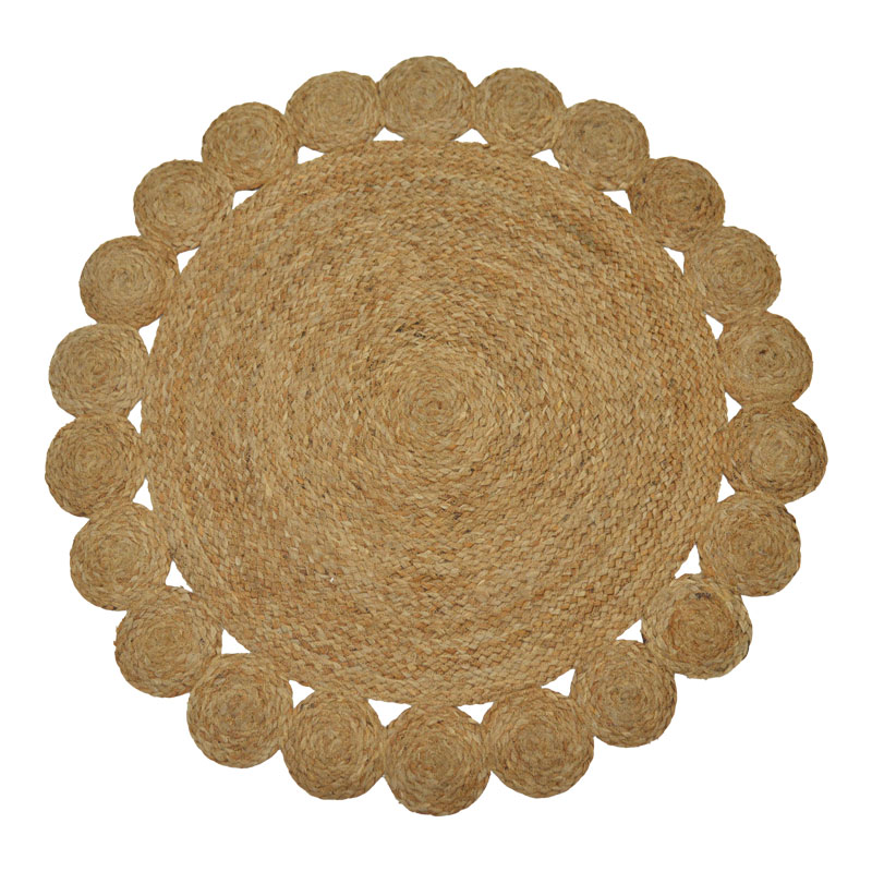 product_pako_302-000006 Χαλί Voni Inart φυσικό γιούτα Φ100x1εκ - Image 1