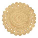 Χαλί Voni Inart φυσικό γιούτα Φ120x1εκ