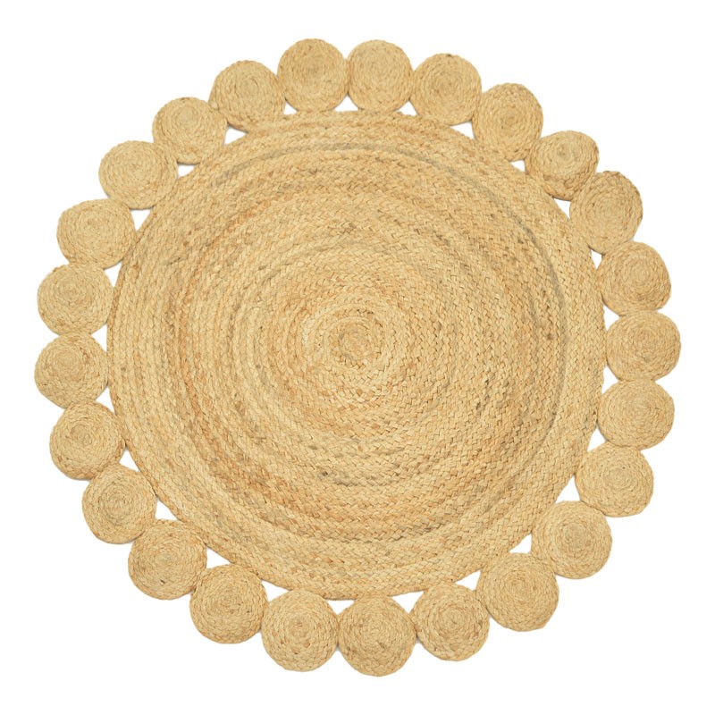 product_pako_302-000007 Χαλί Voni Inart φυσικό γιούτα Φ120x1εκ - Image 1