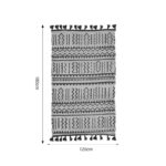 Χαλί Utrion Inart φυσικό-μαύρο γιούτα-βαμβάκι 120x180x1εκ - Image 3
