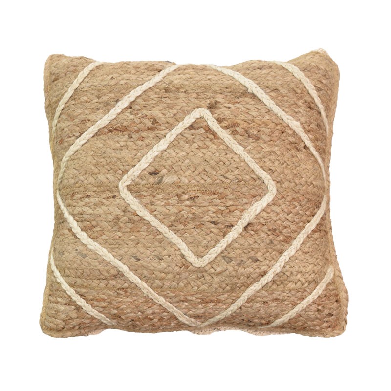 product_pako_302-000018 Μαξιλάρι Teddiens Inart φυσικό 100% γιούτα 45x45x2.5εκ - Image 1