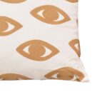 Μαξιλάρι Eyes Inart φυσικό-λευκό ύφασμα 45x45x2.5εκ - Image 3