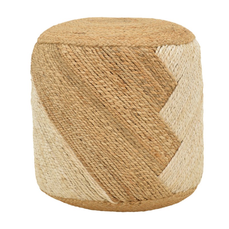 product_pako_302-000028 Σκαμπό Elision Inart φυσικό-μπεζ 100% γιούτα Φ38x38εκ - Image 1