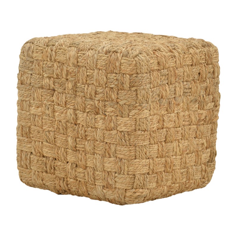 product_pako_302-000029 Σκαμπό Aropion Inart μπεζ 100% γιούτα 40x40x40εκ - Image 1