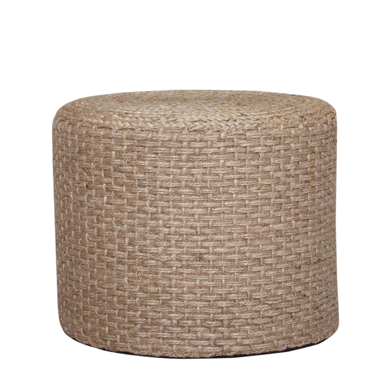 product_pako_302-000034 Σκαμπό Axar Inart γιούτα σε φυσική απόχρωση Φ40x40εκ - Image 1