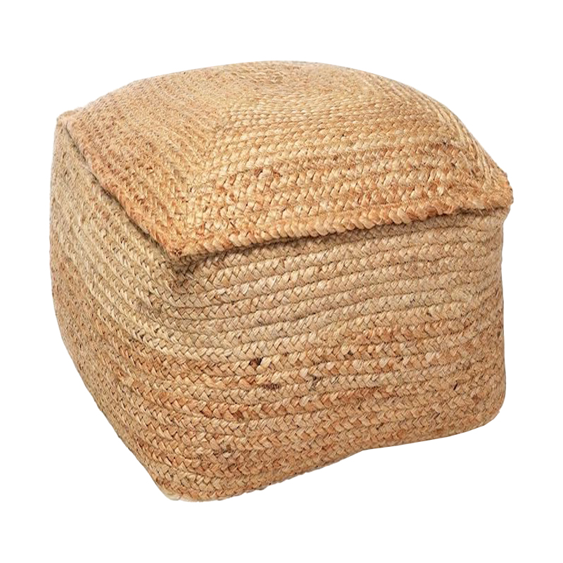 product_pako_302-000039 Σκαμπό-πουφ Iorda Inart γιούτα σε φυσική απόχρωση 40x40x40εκ - Image 1
