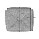 Ψάθα για ξύλινη καρέκλα Charchie φυσικό 39x35x2εκ - Image 2