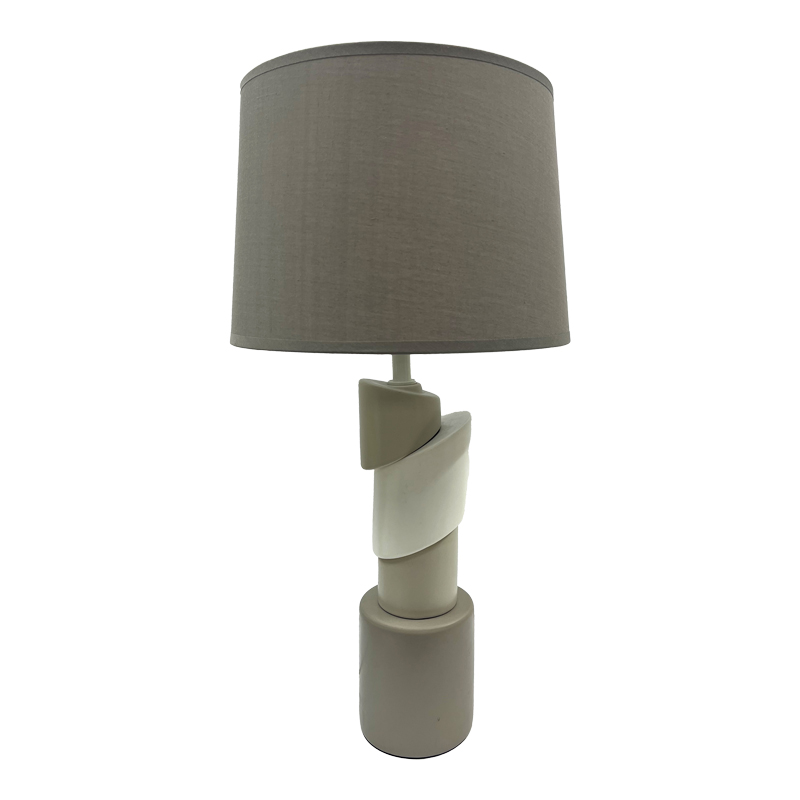 product_pako_306-000002 Επιτραπέζιο φωτιστικό Frant Inart E27 καφέ κεραμικό-μέταλλo Φ28x54εκ - Image 1