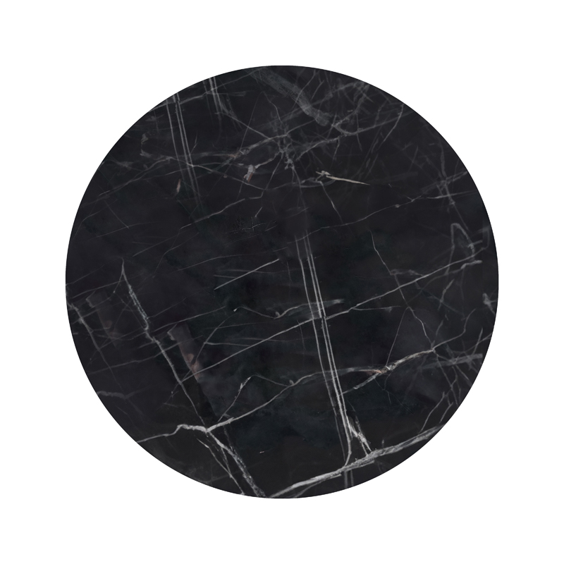 product_pako_310-000026 Επιφάνεια τραπεζιού Saran τ.Werzalit μαύρο μαρμάρου Φ60εκ - Image 1
