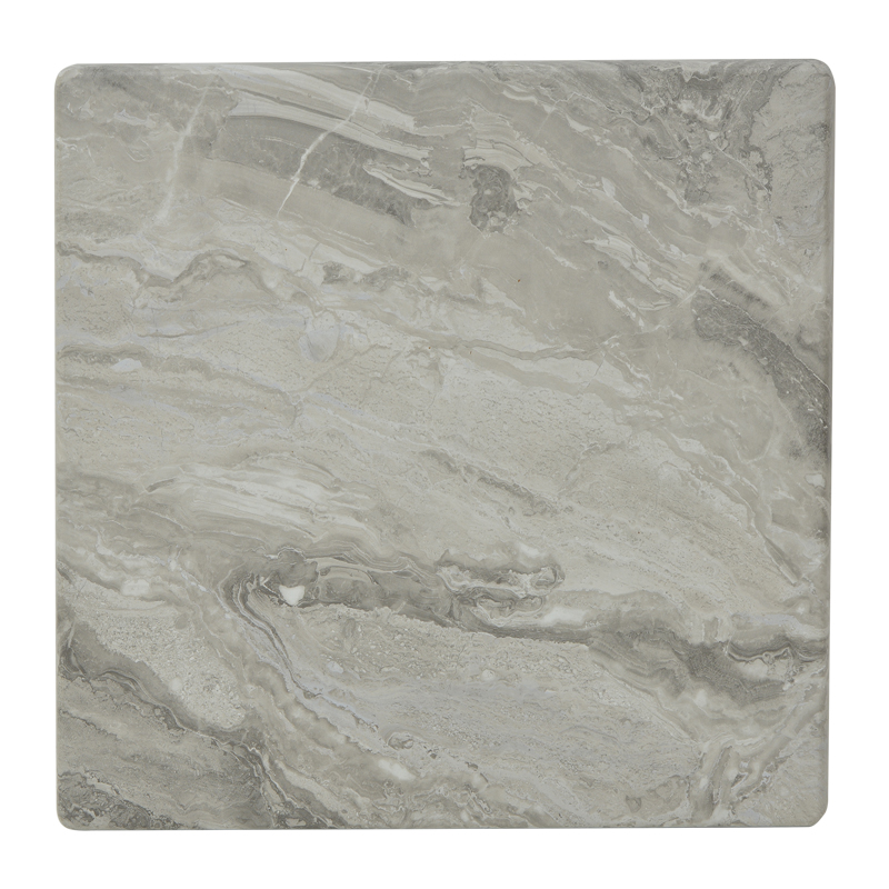 product_pako_310-000037 Επιφάνεια τραπεζιού Dirgo τ.Werzalit ανοιχτό γκρι σε όψη μαρμάρου 70x70εκ - Image 1