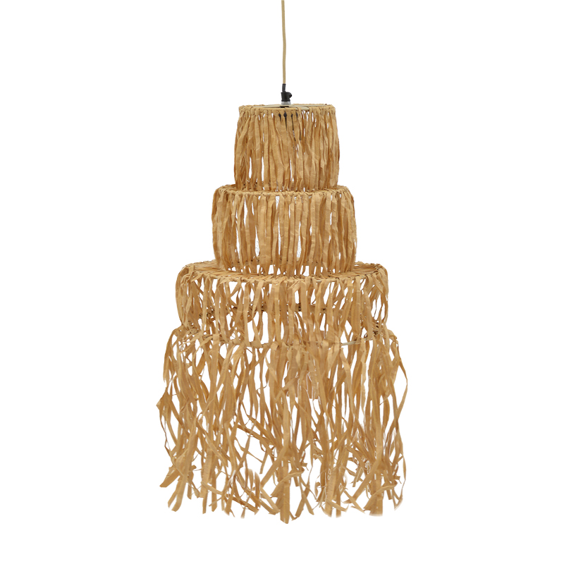 product_pako_311-000003 Φωτιστικό οροφής Nairan Inart E27 φυσικό Φ30x125εκ - Image 1