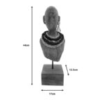 Προτομή Ebia Inart μάνγκο ξύλο-μέταλλο σε φυσική απόχρωση 17x12.5x44εκ - Image 2