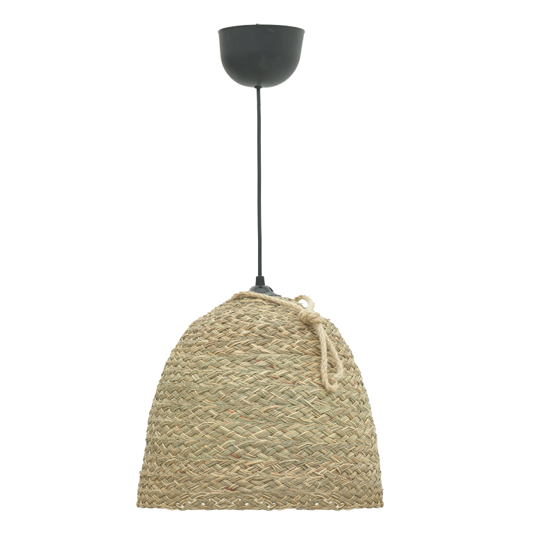product_pako_313-000032 Φωτιστικό οροφής Lamper Inart ψάθινο φυσικό Φ30x82εκ - Image 1