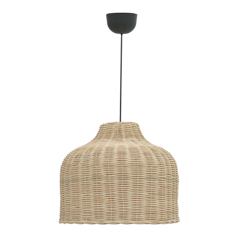 product_pako_313-000034 Φωτιστικό οροφής Ziquel Inart rattan σε φυσική απόχρωση Φ42x89εκ - Image 1