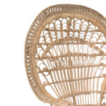 Πολυθρόνα Dorothy Inart με μπεζ μαξιλάρι-φυσικό rattan 115x53x147εκ - Image 4