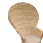 Πολυθρόνα Rea Inart με μπεζ μαξιλάρι-φυσικό rattan 92x75x140εκ - Image 5