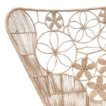 Πολυθρόνα Jake Inart με μπεζ μαξιλάρι-φυσικό rattan 110x86x145εκ - Image 4