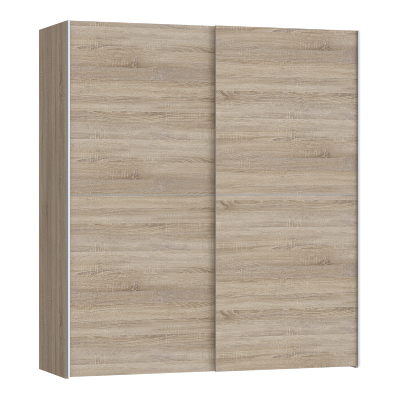 product_pako_318-000019 Ντουλάπα ρούχων Noez δίφυλλη με ράφια sonoma μελαμίνης 170.5x61x190.5εκ - Image 1