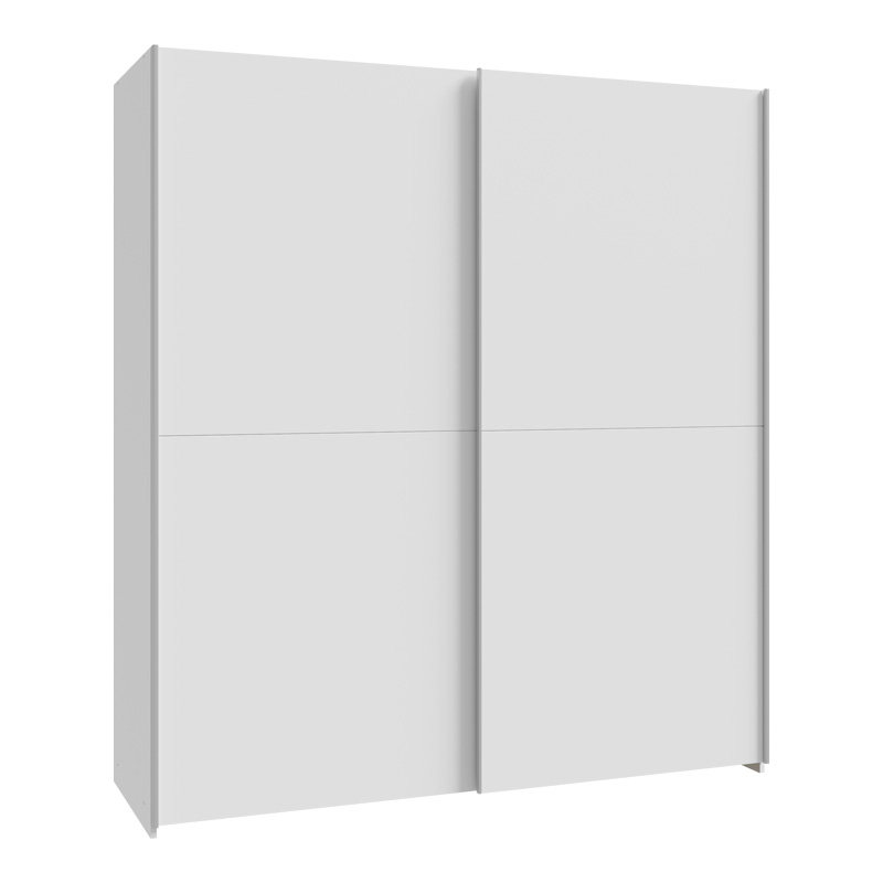 product_pako_318-000042 Ντουλάπα ρούχων Noez I δίφυλλη με ράφια σε λευκή απόχρωση 170.5x61x190.5εκ - Image 1