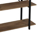 Βιβλιοθήκη Reson oak μελαμίνης-μαύρο μέταλλο 120x34x180εκ - Image 3