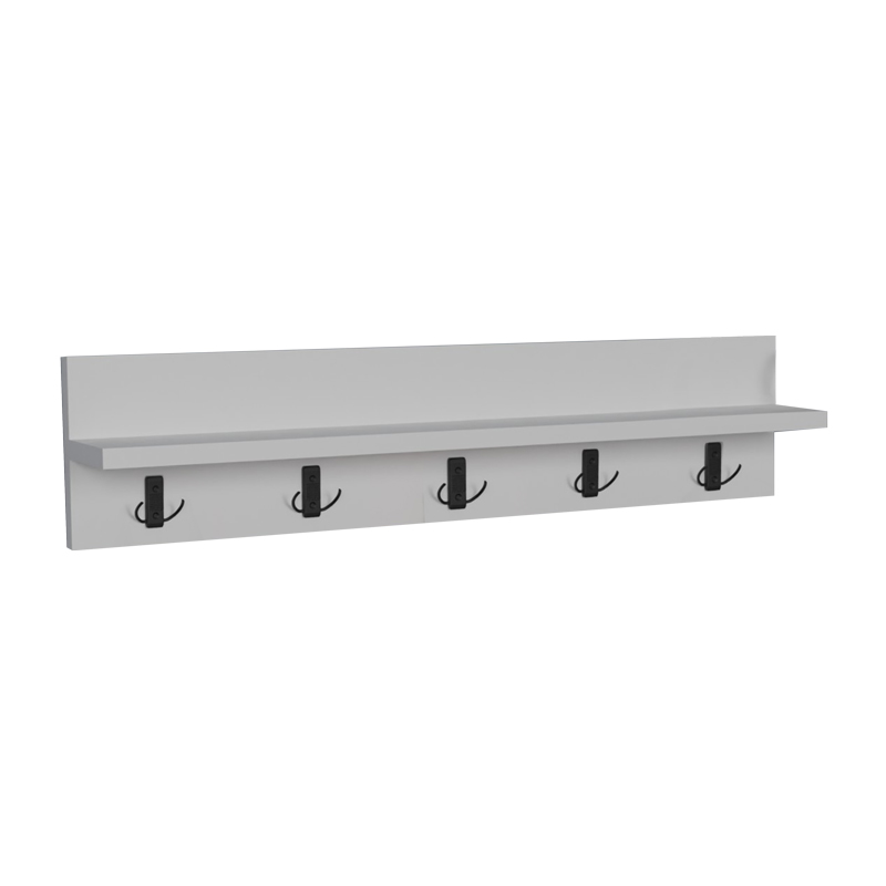 product_pako_321-000055 Κρεμάστρα τοίχου Esform λευκό μελαμίνης 80x11x18εκ - Image 1