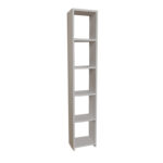 Βιβλιοθήκη Barzine μελαμίνη σε λευκή απόχρωση 27.6x19.5x150εκ - Image 2