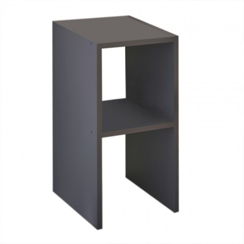 product_pako_321-000118 Κομοδίνο Deseo σε ανθρακί απόχρωση 30x30x60εκ - Image 1
