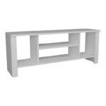 Έπιπλο τηλεόρασης Seref σε λευκή απόχρωση 120x30x47εκ - Image 2