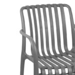 Πολυθρόνα Zoi pp σε ανθρακί απόχρωση 58.5x54x80εκ - Image 5