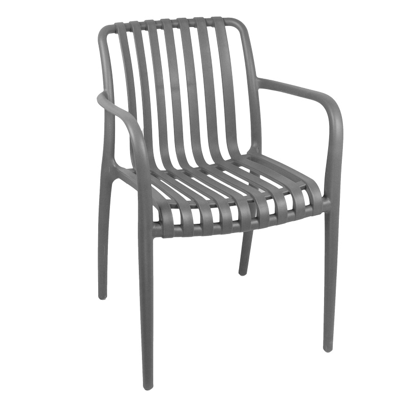 product_pako_326-000006 Πολυθρόνα Zoi pp σε ανθρακί απόχρωση 58.5x54x80εκ - Image 1