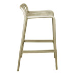 Σκαμπό μπαρ Zoi pp σε απόχρωση cappucino 36x56x87εκ - Image 3